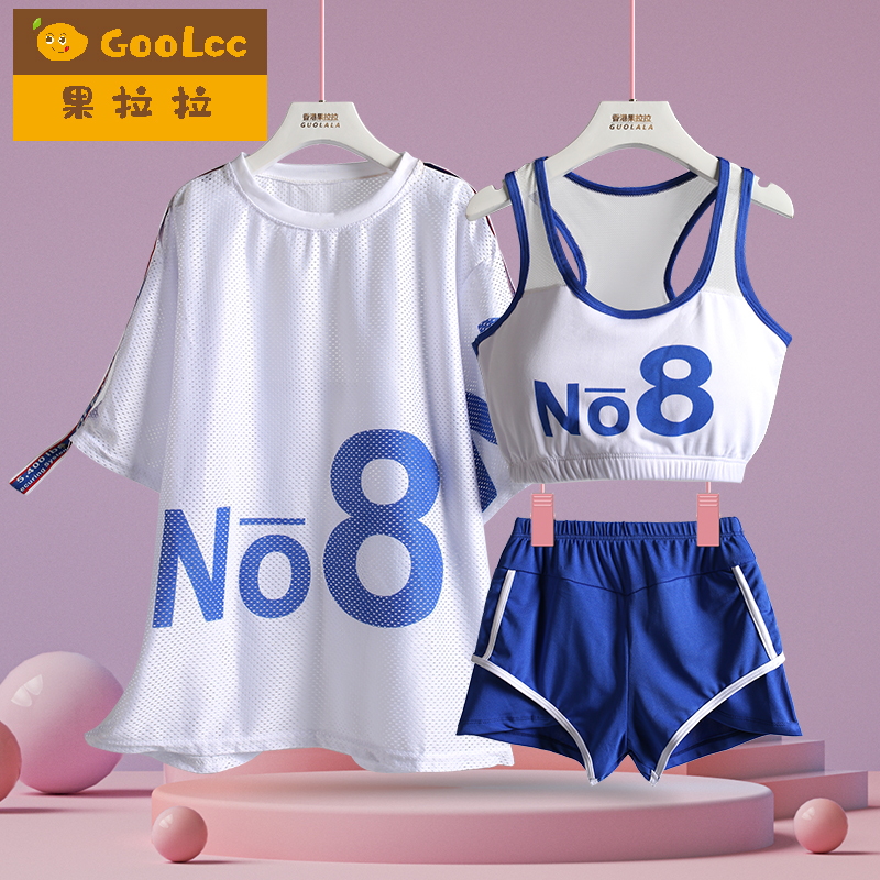 大女童泳衣女孩防晒保守三件套