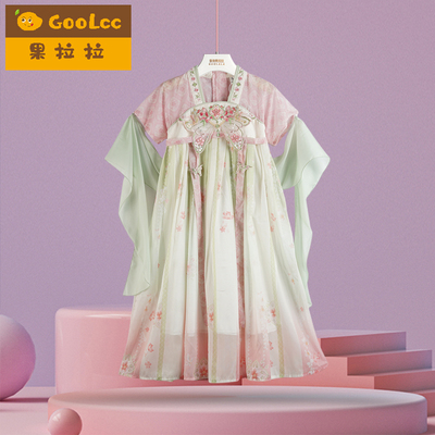 夏季新款女童洋气新中式连衣裙子