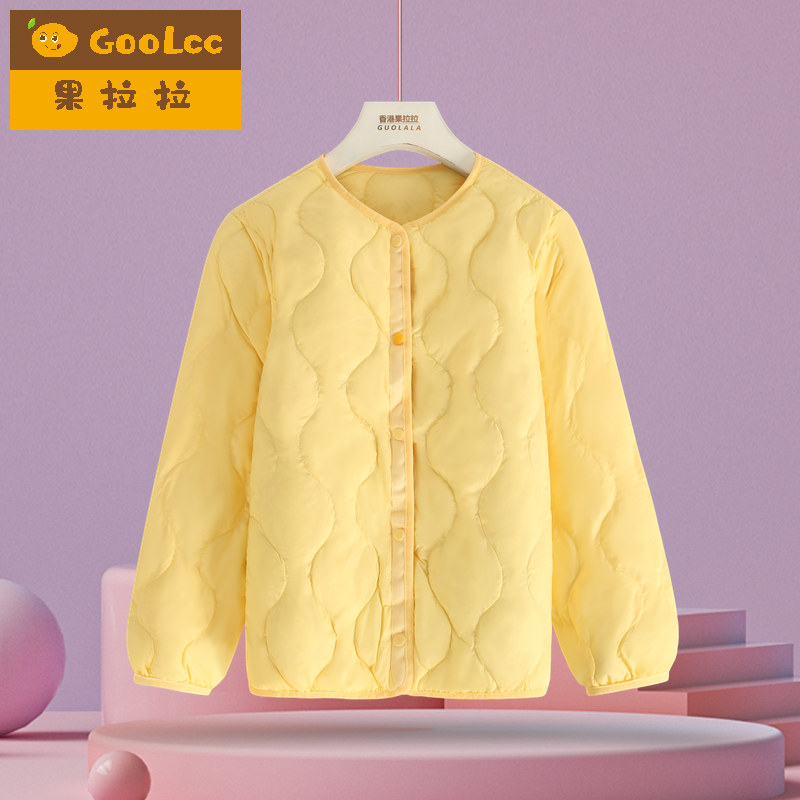 果拉拉秋冬季男女同款轻薄羽绒服