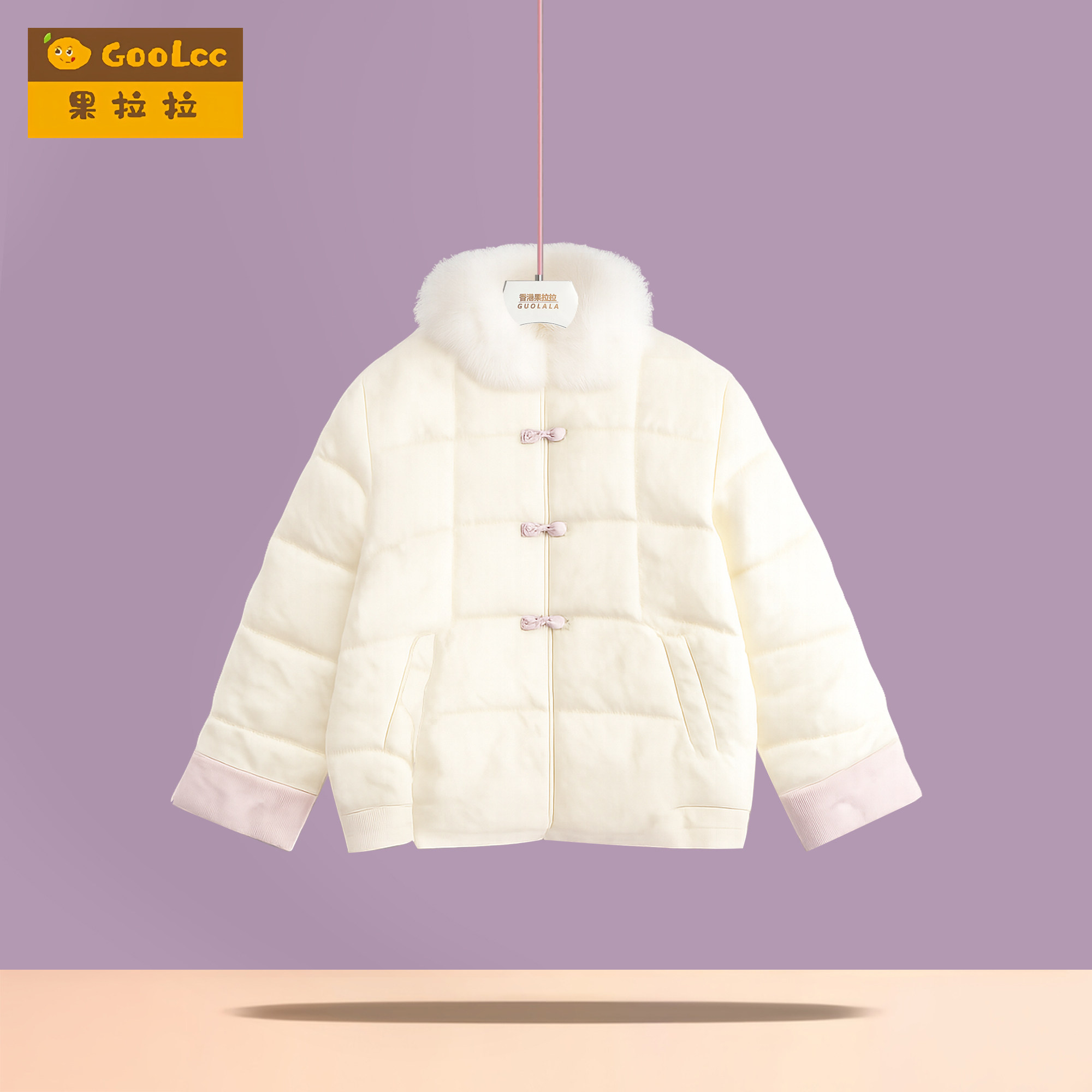 女童冬季新款唐装中式国风棉服中大童装外套甜美加厚保暖儿童棉衣