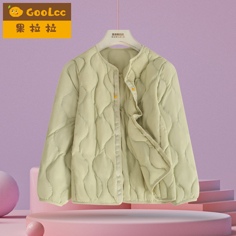 果拉拉秋冬季男女同款轻薄羽绒服
