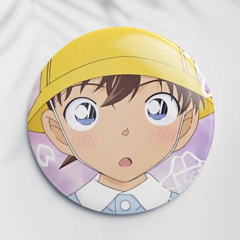 侦探柯南新一基德毛利兰动漫周边徽章吧唧谷子马口铁58mm哪吒