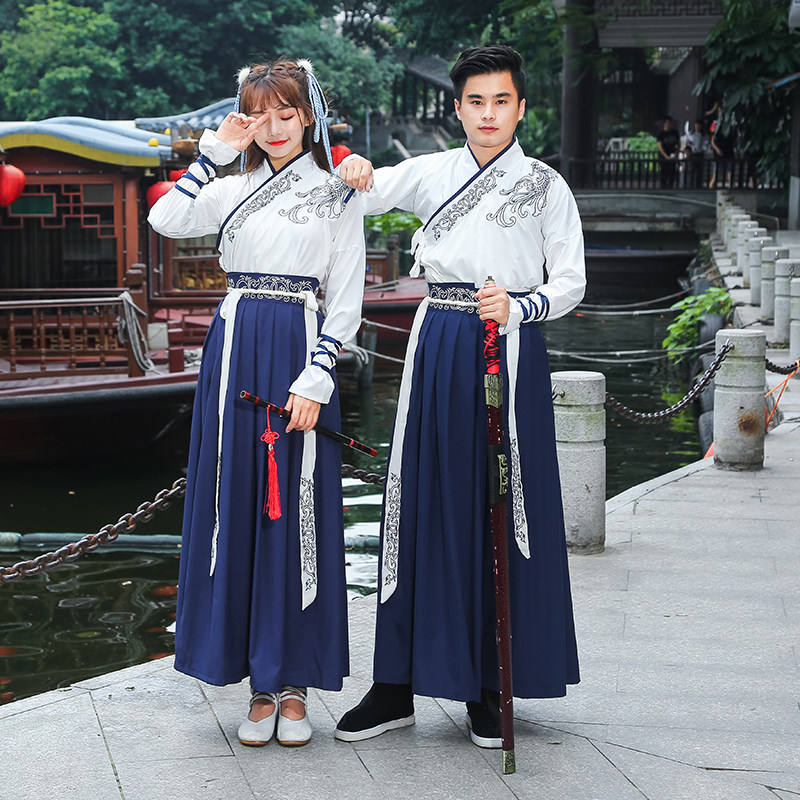 汉服仙女装改良古装服装唐装夏清新淡雅襦裙毕业照古风学生中国风