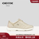 GEOX杰欧适秋冬浅褐色一脚蹬舒适透气运动低帮休闲女鞋