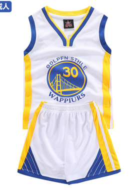 库里30号球衣儿童成人篮球服套装男女童速干训练服Curry jersey