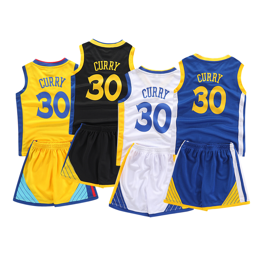 儿童库里30号球衣短裤套装Curry