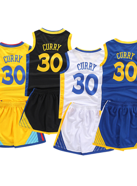 库里30号球衣短裤套装儿童成人篮球服男童冰丝训练服Curry jersey