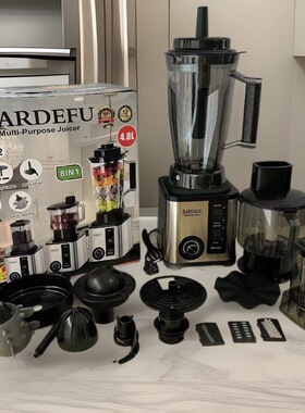 3L8in1blender北美欧不锈钢大容量金属破壁机绞肉机榨汁机