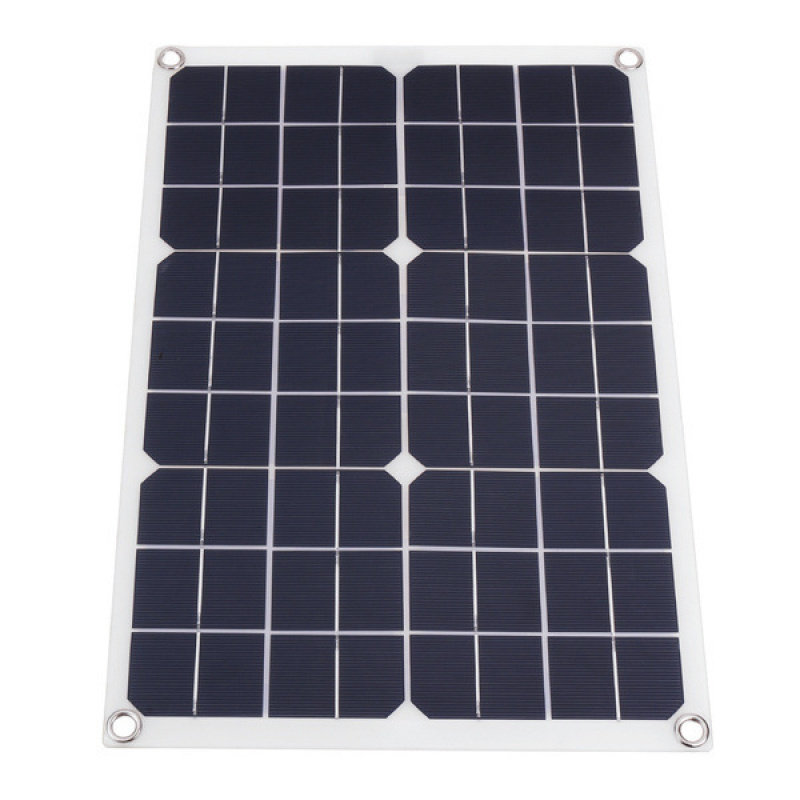 20W户外单晶太阳能手机电脑便携柔性充电板太阳能5V12V通用充电宝