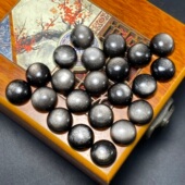 新品 天然银曜石戒面裸石椭圆蛋面DIY绕线镶嵌戒指吊坠手链耳钉