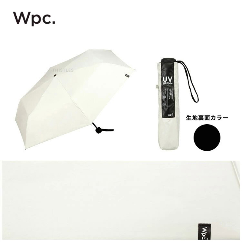 日本进口WPC伞晴雨遮阳男士黑胶纯色三折叠商务超轻便携防紫外线