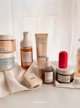 韩国COSMECHEF白糖黑糖枸杞滋养K皱安瓶保湿精华面霜防晒洁面唇膏