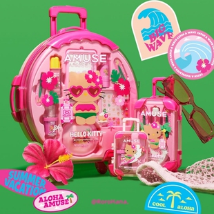 新品#韩国AMUSE x HelloKitty联名唇釉唇颊两用素颜霜气垫礼盒
