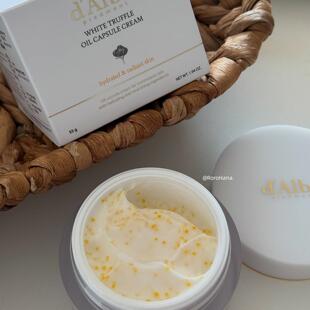 韩国直邮#加倍滋润dalba白松露油胶囊面霜 VC双重保湿提亮白抗老