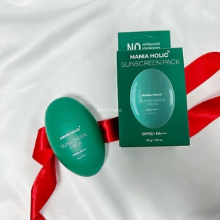 韩国茉妮娅霍丽防晒mania holic高倍成膜防晒霜阻断uva uvb紫外线