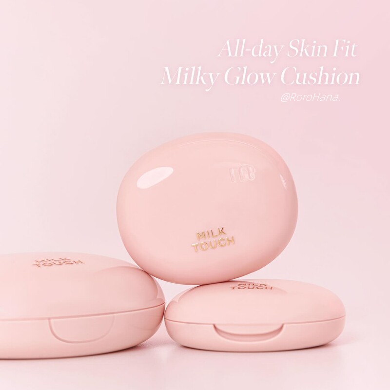 新品#韩国Milktouch雪媚娘气垫遮瑕保湿bb霜干皮奶油肌水润不卡粉