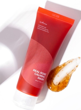 新升级#韩国isntree玫瑰舒缓涂抹面膜100ml保湿润泽提亮舒缓肌肤