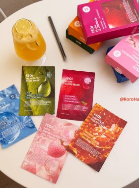 韩国ISOI伊所爱补水保湿紧致李子蜂蜜奶油鱼腥草莓心叶毛孔面膜