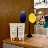 韩国直邮 均匀肤色dAlba黛尔珀物理水润提亮防晒霜隔离粉紫色素颜