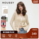 春季 新品 优雅淑女风花边领系带针织开衫 MOUSSY 028ISZ70 0671