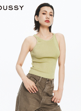 MOUSSY 夏季新品简约通勤风基础内搭工字背心女010HSS70-1291