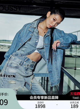 MOUSSY x AVIREX合作款2026春季新品复古丹宁牛仔裤010IAF01-5671
