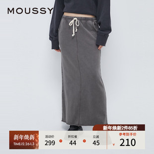 城市运动风抽绳简约卫裙半身裙028HAQ90 新品 1861 冬季 MOUSSY