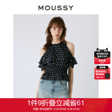 女028GS930 MOUSSY 夏季 法式 浪漫风复古波点露肩设计衬衫 0270 新品