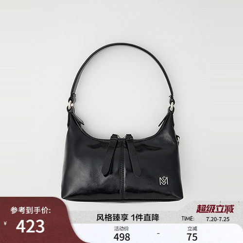 MOUSSY 2026春季新品甜酷野性豹纹双拉链单肩腋下包010IA355-5011