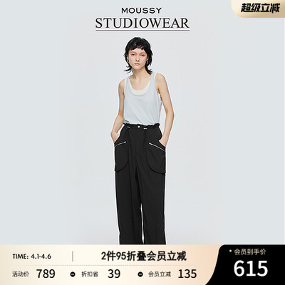 STUDIOWEAR x MOUSSY 春季新品抽绳工装休闲裤028ISA31-3381