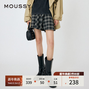 复古风blokette格纹半身裙010HAS31 MOUSSY 美式 新品 1601 秋季
