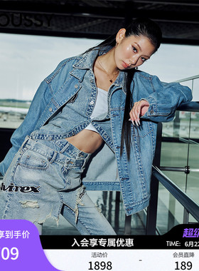 MOUSSY x AVIREX合作款2026春季新品复古丹宁牛仔裤010IAF01-5671