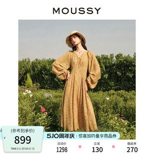 南法度假風碎花氣質(zhì)浪漫連衣裙028ISX33 MOUSSY 春季 新品 3711