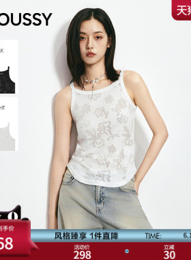 MOUSSY 2026夏季新品辣妹风新中式灵落花卉针织背心028JSA80-1012