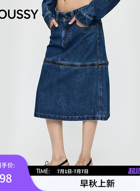 MOUSSY x Vaquera联名 2026春季新品丹宁风牛仔短裙010JSF01-0121