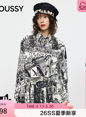 MOUSSY x Vaquera联名 2026春季新品复古长袖衬衫010JSF01-0051
