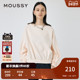 MOUSSY 6111 都市通勤风简约宽松圆领卫衣女010HAH80 秋季 新品