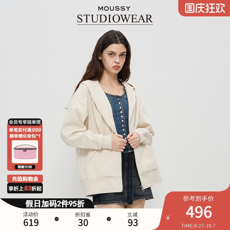 拉链连衣帽MOUSSY美式