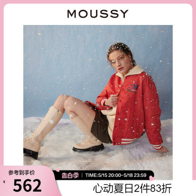 moussy兔年限定印花设计棒球服外