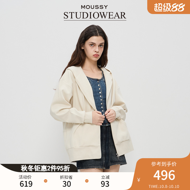 拉链连衣帽MOUSSY美式