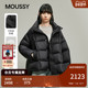 冬季 新品 90连帽加厚保暖短款 MOUSSY 面包羽绒服028IAA30 1047