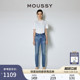 2700 女010GAA12 MOUSSY 复古休闲风水洗磨损设计铅笔牛仔裤