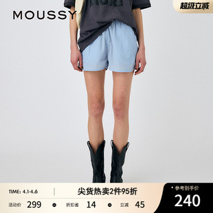 010IS631 MOUSSY 3051 休闲裤 休闲运动户外风松紧短款 夏季 新品