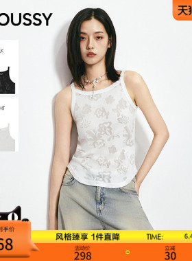 MOUSSY 2026夏季新品辣妹风新中式灵落花卉针织背心028JSA80-1012