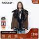 MOUSSY 1066 羽绒服028JSC30 2026早春新品 复古风毛领鹅绒保暖短款