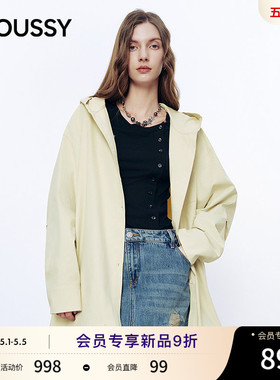 MOUSSY 2026春季新品慵懒休闲风oversize连帽夹克028JSA30-1031