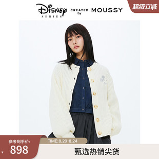 女010ISY70 MOUSSY 迪士尼联名甜美日系针织开衫 2025夏季 6311 新品