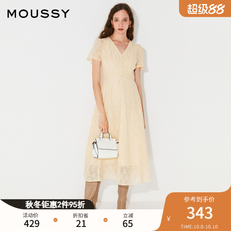moussy2022早秋新品连衣裙