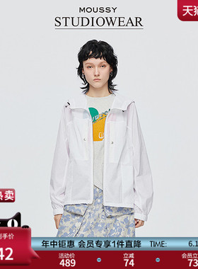 MOUSSY x STUDIOWEAR夏季新品户外风轻薄外套女028ISA30-3361