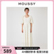 MOUSSY 夏季新品法式度假风泡泡袖长裙连衣裙女010GAA30-5120